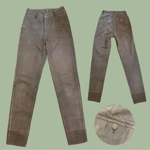 RARE Vintage COMME des GARÇONS Archive Brown Twill Trousers